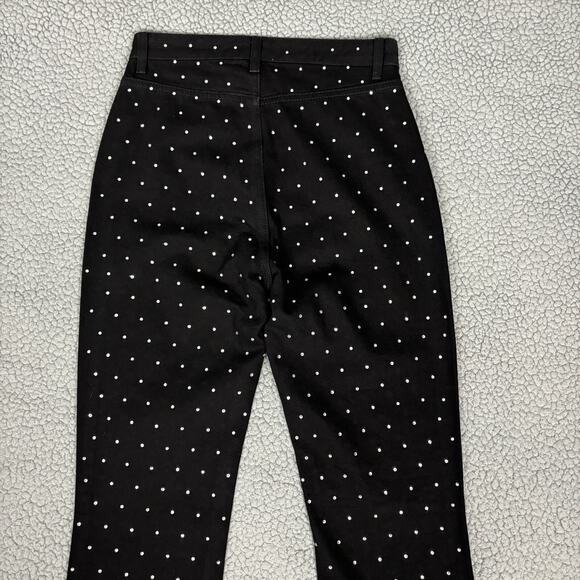 Gianni Bini Rhinestone Straight Leg Jeans High Waist Womens sz 26 x 32 Sparkly - Picture 1 of 14